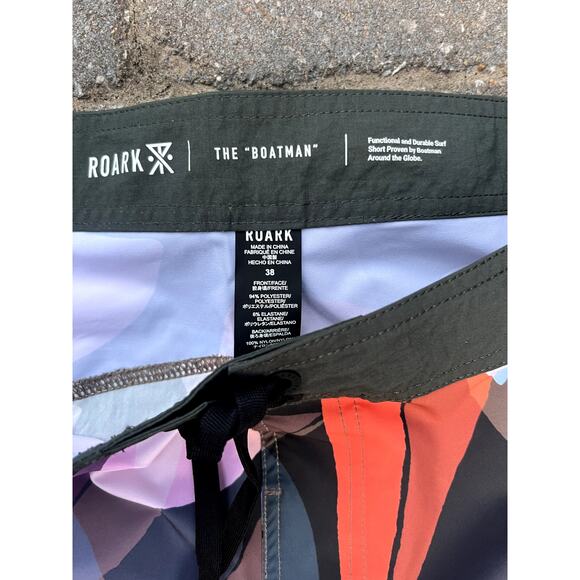 NWT Roark Boatman multi-colored board shorts size 30, 31, 33, 38 - Picture 7 of 9